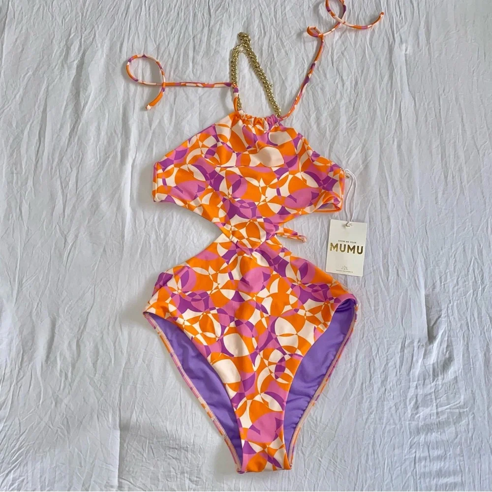 Show Me Your Mumu Costa One Piece Summer Swimsuit size S